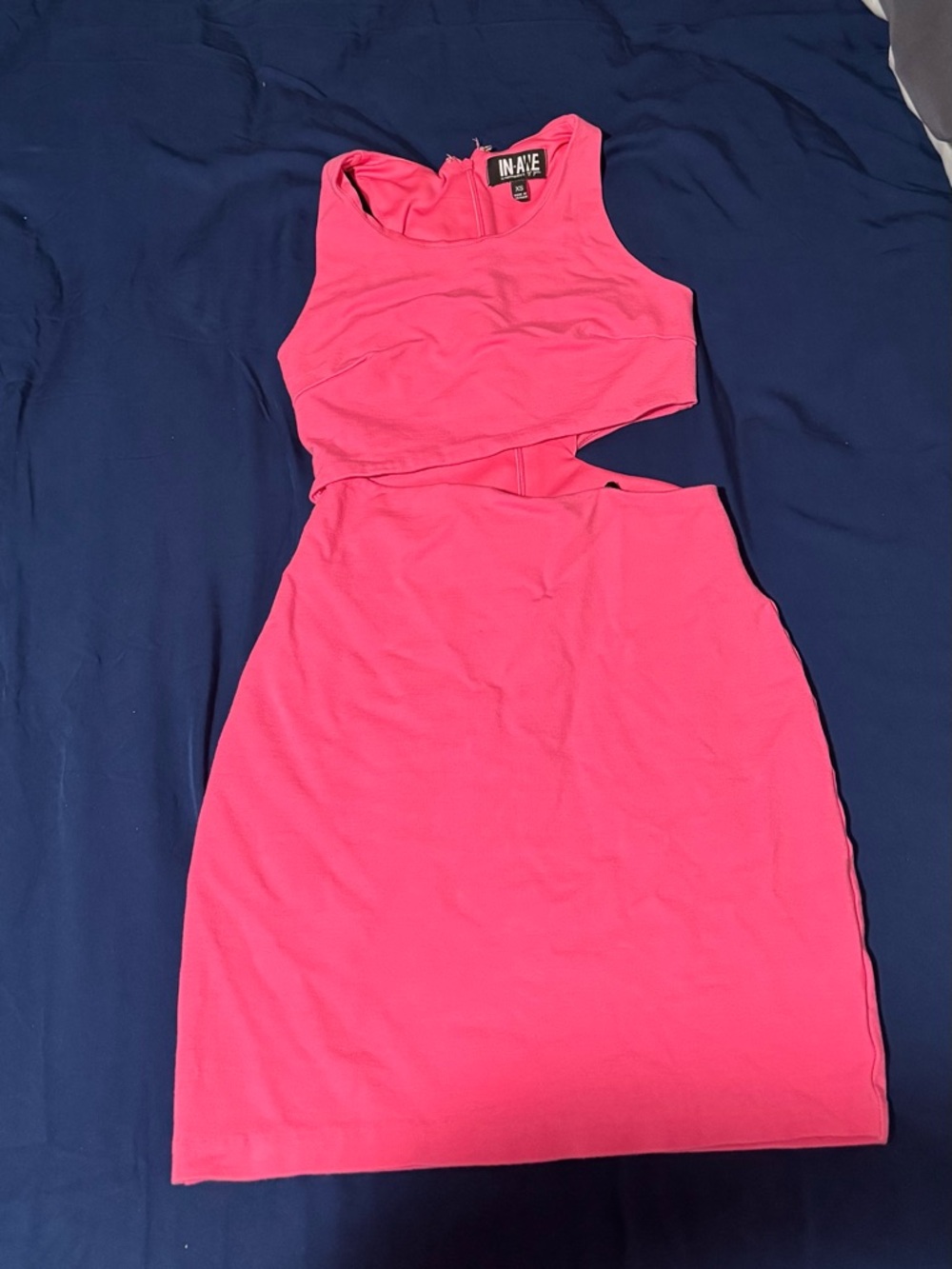 Hot Pink Cutout Bodycon Dress